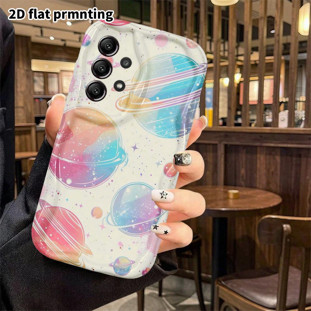 Phone Case: 2D Flat, Suitable for Samsung Galaxy A34 A35 M05 M06 S20 S22 S21 FE Plus 5G Protective Case, Planetary Pattern, Perfect Christmas and Hall