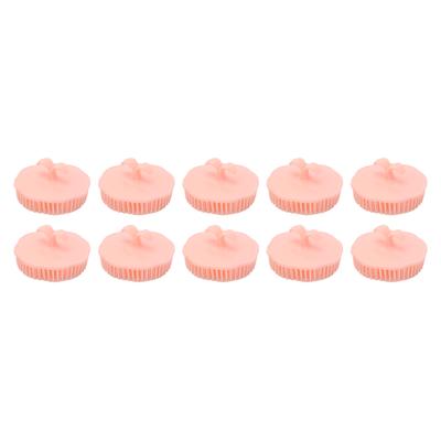 10 Stück Harz Kopfhautmassagegerät Schrubber Männer Frauen Nass Trocken Schuppenentfernung Shampoo Bürste für Haarpflege