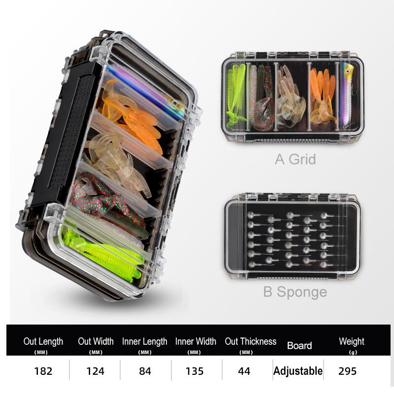 HISTAR Anti Pressure Adjustable Space Big Capacity Strong Gravity Sealed Waterproof PP Thicken Double Side River Fishing Tackle