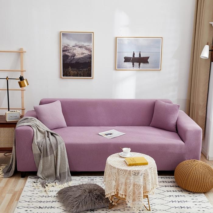 Adjustable Elastic Sofa Cover Armchair Protector Corner L Shape Stretch Slipcovers Couch Cover 1/2/3/4/5 Seater For Living Room