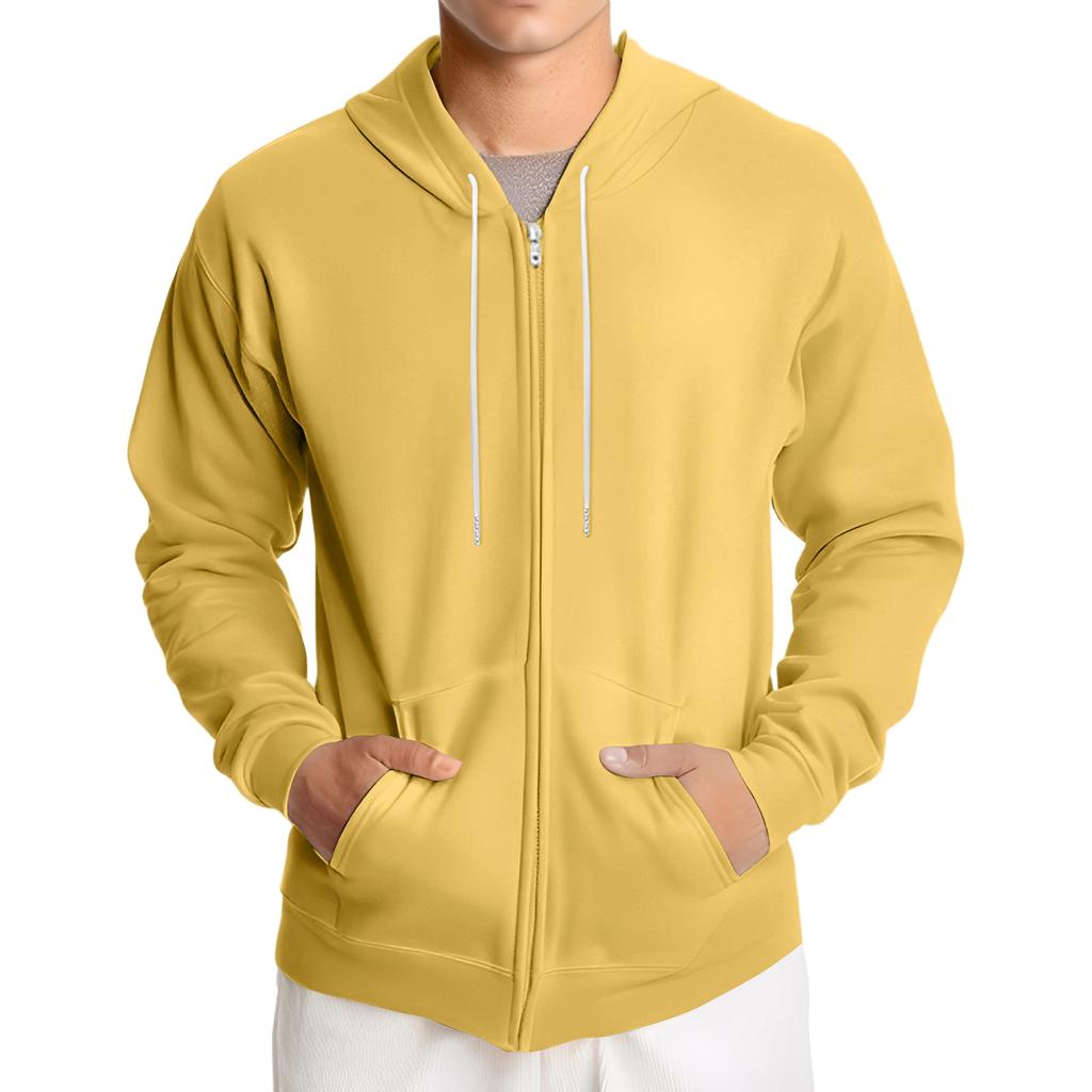 Men's Loose-fitting Casual Hooded Drawstring Jacket