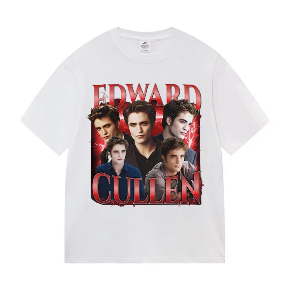 2026 Summer Fashion Trendy Tee Limited Twilight Eggward Cullen Graphic T Shirts Men Women Harajuku High Quality Retro T-shirt