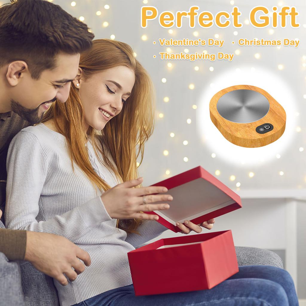 1 Pc Electric Coffee Cup Warmer Portable USB Mug Warmer 55-65℃ Constant Temperature Coffee Cups Heater for Home Office Kitchen