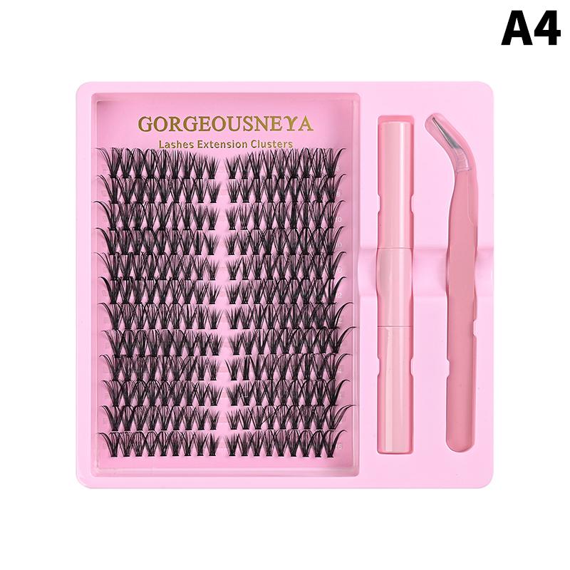 Lightweight Cluster Lash Kit 30D 40D 50D 60D Natural Eyelash Extensions Segmented Volumizing Lashes for Daily Wear Home Use