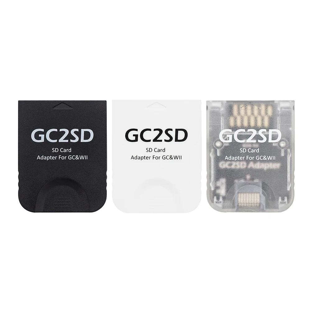 GC2SD Memory Card Slot Adapter for Micro SD Lightweight Plug and Play for GameCube Wii Game Consoles Reader Adapter for SD Card