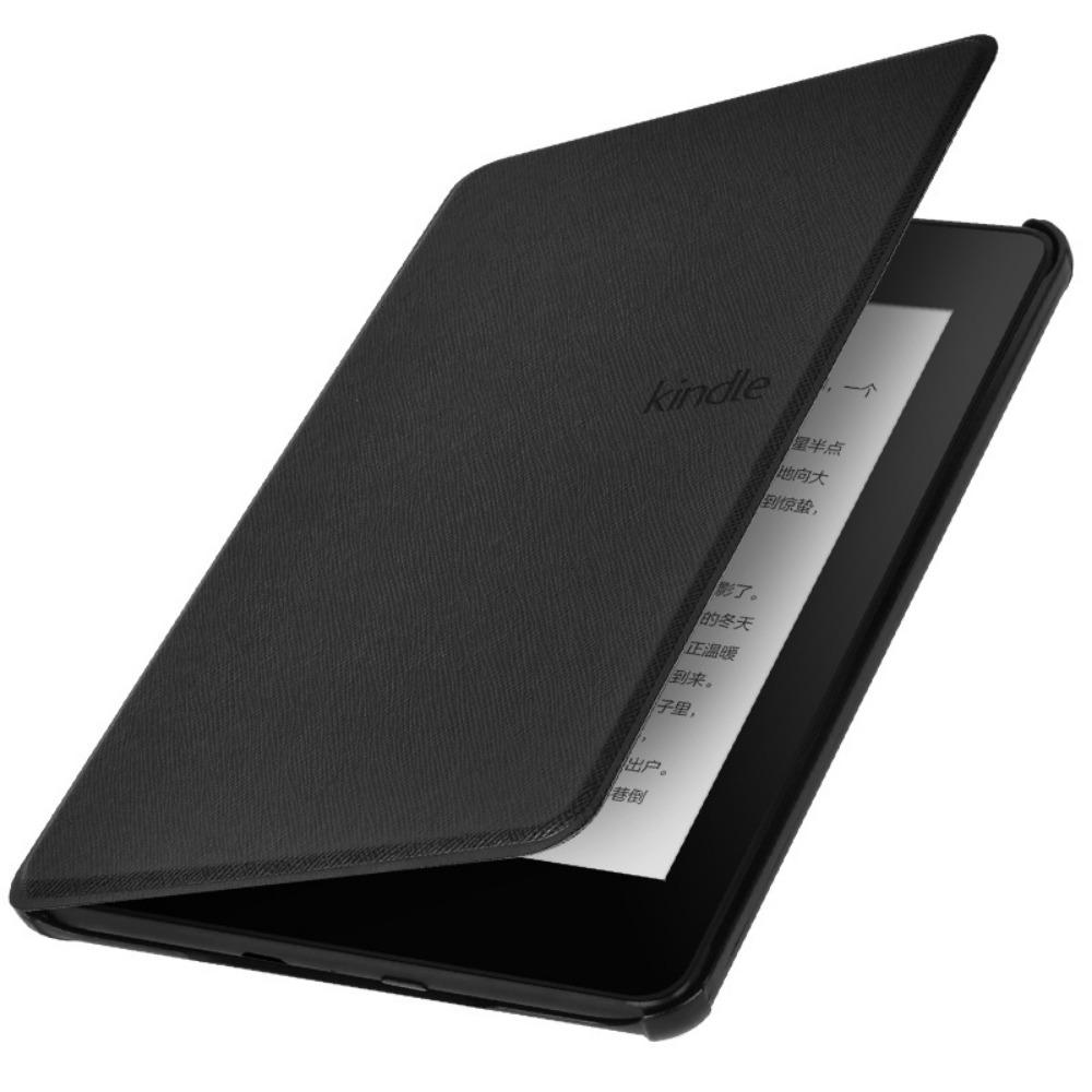 

Kindle Paperwhite 6 7 8 Case 2022 KPW6543 Cover Premium Leather Sleeve for 558 658 Protective Shell kpw6 cross pattern (7‘) чёрный