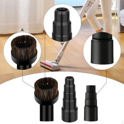 3 Pieces Vacuum Hose Adapter Brush Set Replace Parts, PVC Tube for Circular Saw