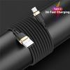 USLION 3A USB Type C Cable for Samsung Fast Charge Type-C Mobile Phone Charging Wire USB C Cable