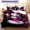 3pcs Monster High Bedding Set Duvet Cover Closure Includes 1 Duvet Cover & 2 Pillowcases, Soft and Comfortable for All Seasons.