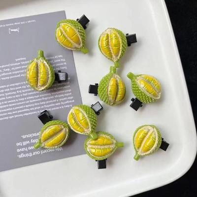 Durian Yaratıcı Kişilik Sevimli Saç Tokası Simülasyonu Gıda Saç Tokası Saç Aksesuarları Başlık Yan Klips Ördek Gagası Klipsleri