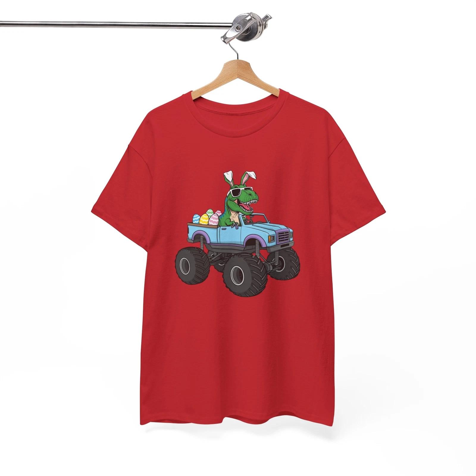 Dinosaur T-Shirt | Easter Saurus Rex | T-Rex Jurassic Lover Shirt L