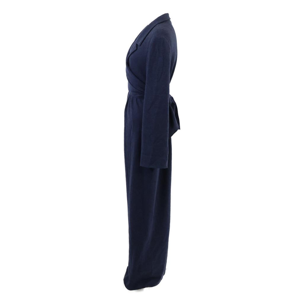 CHANEL [Domestically Authorized] 98A P11948V06806 CC Logos Wool Bolero Docking Long dress 40 blueUsed