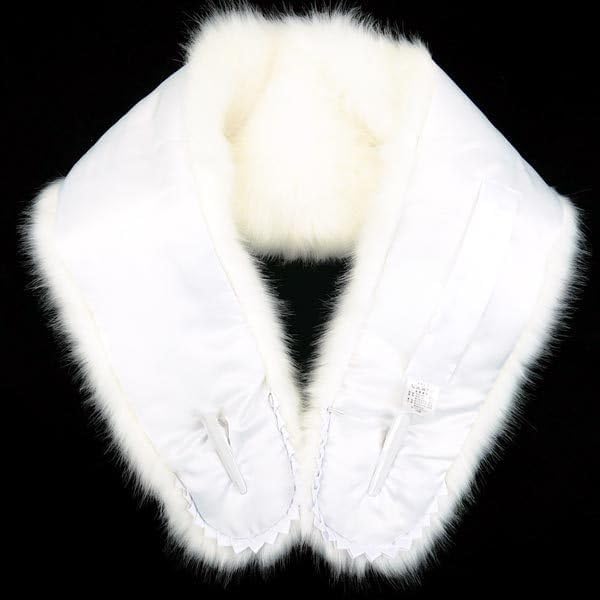 Kyoto Usagido Flauschiges Kunstfell für und Perfekt für White Box Schal/Stola Kimono, Erwachsenenzeremonien, Partys, Wärme, sh-015 (sh-015 Weiß)