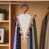 V-Shaped Hanging Rack with 10 Hooks Double Sided Hanger 360° Swivel Hook Closet