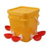 Automatic Chicken Waterer Cup with 12L Handheld Barrel Poultry Drinking Equipemnt for Goose Duck