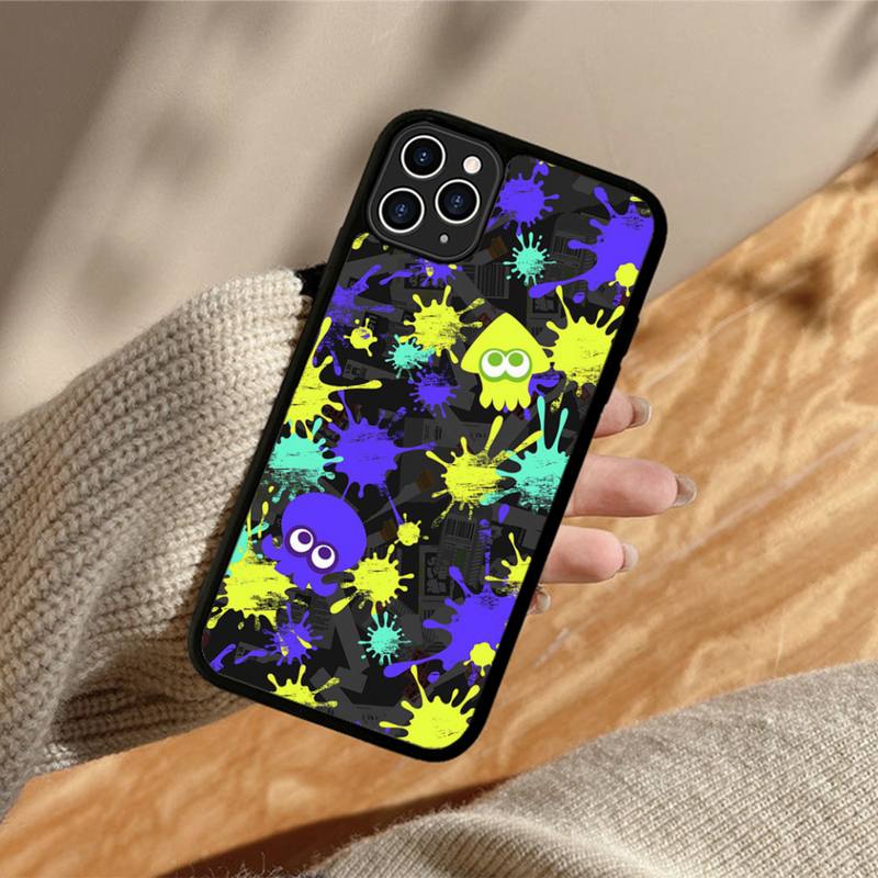 

Силіконовий чохол для телефону Splatoons PC+TPU для iPhone 11 12 13 Pro Max 8 7 6 Plus X SE XR Hard Fundas iphone 14 pro