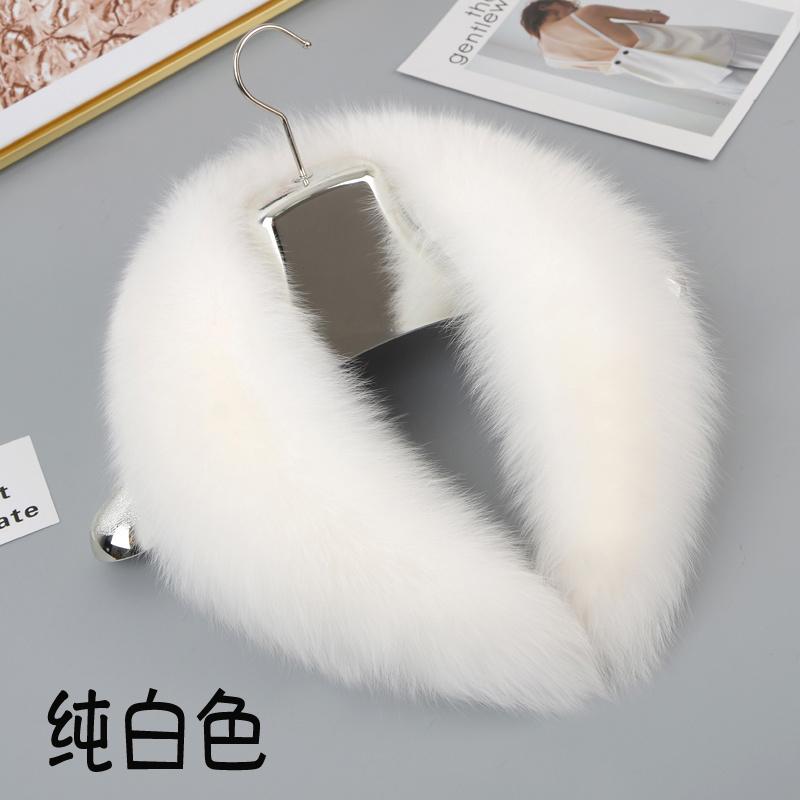 Real Fox Fur Collar Women Winter Natural Fur Scarf Fluffy Fur Shawls For Women Collars Men Coat Large Size Neck Warmer Scarves