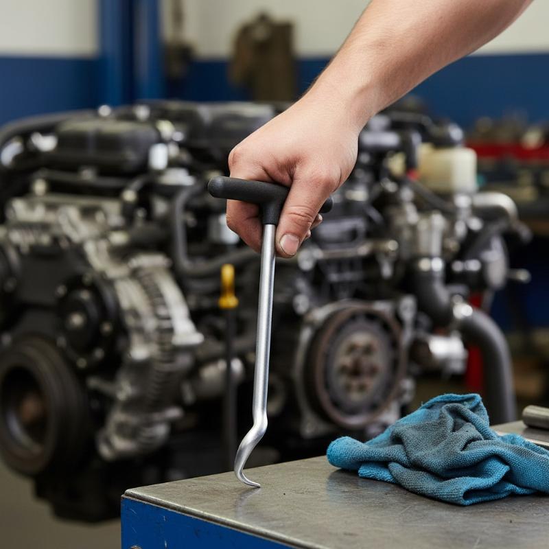 Strumento di Rimozione Paraolio Robusto Estrattore di Smontaggio Rimuovi Guarnizione 3x Ganci Rimuovi O-ring Automobilistici Punte Strumenti a Mano 1Set