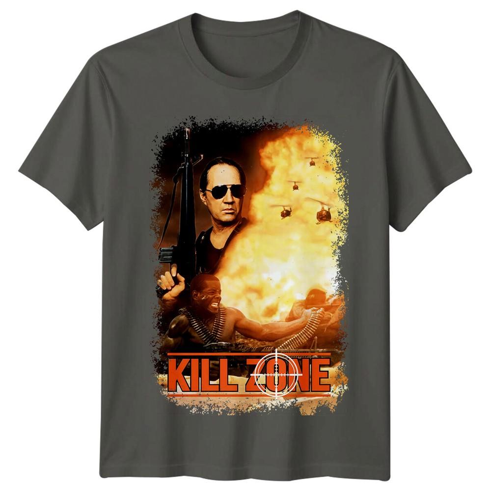 Kill Zone 1993 Movie Poster Inspired Tshirt Retro 90s Tee Unisex