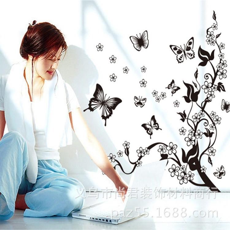 

Креативные наклейки на стену, Съемные наклейки на стену для фона телевизора третьего поколения One Size чёрный