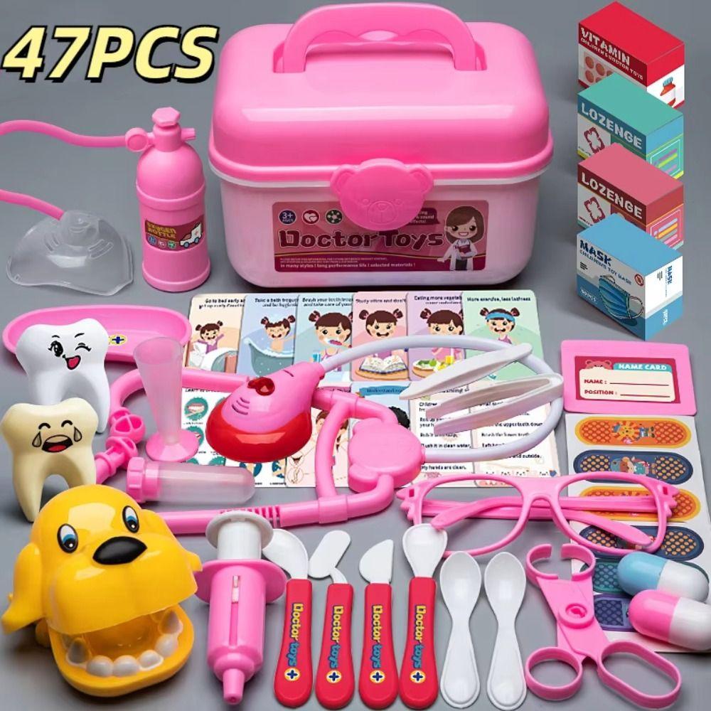 Educational Children Doctor Play Set Simulation Dentist Kid Stethoscope Doctor Set  Children Toys