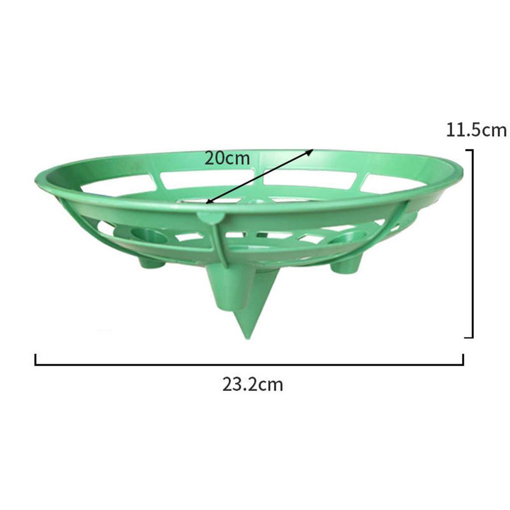 5pcs Gardening Oval Tray Fruit Tray Watermelon Bracket Anti-Rot Support Frame Garden Support Plant Trellis For Fruits Growth
