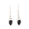 Black Onyx Gemstone 925 Sterling Silver Jewelry Handmade Bohemian Earrings 2.3" EE-166-18