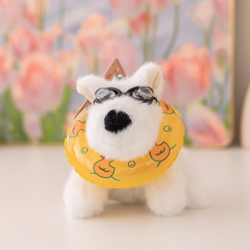 West Clothed Wear Highland White Terrier Dog Plush Toy Stuffed Animal Keychain