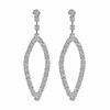 High-Class Sense Of Geometric Hollow Full Diamond Earrings Fashion Temperament Earrings Women's Earrings 1 Pair