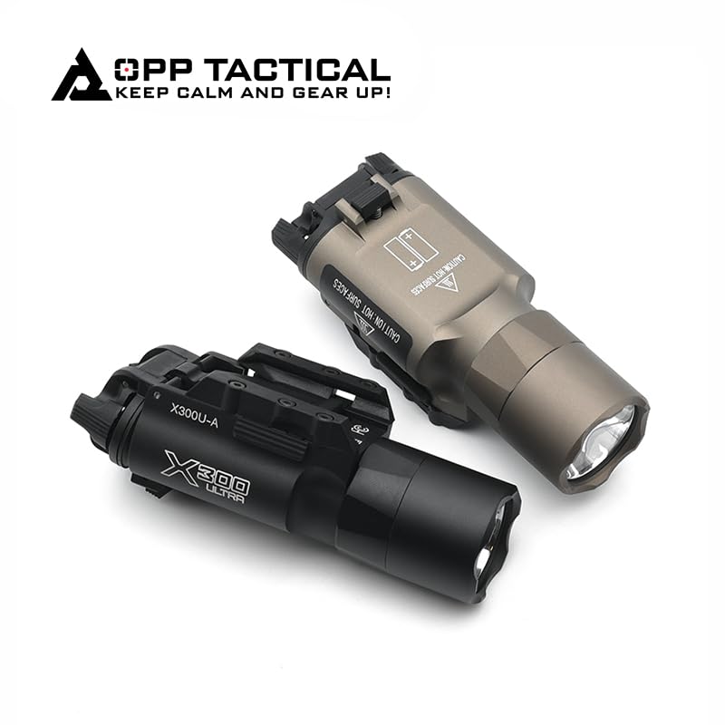 OPP TACTICAL HG X300 ULTRA Weapon Light SF Replica 20mm Rail Compatible (Black)