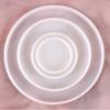 Round Resins Tray Moulds for Epoxy Resins Jewelry Tray Candle Holders Gypsum Silicones Moulds for Home Decoration
