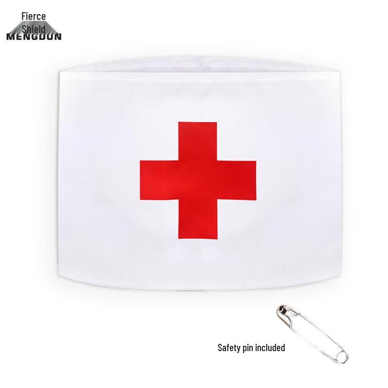 Emergency Red Cross Armband 10-Pack