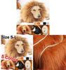 Jungle King Pet Costume Lion Hat With Faux Fur For Small Dogs