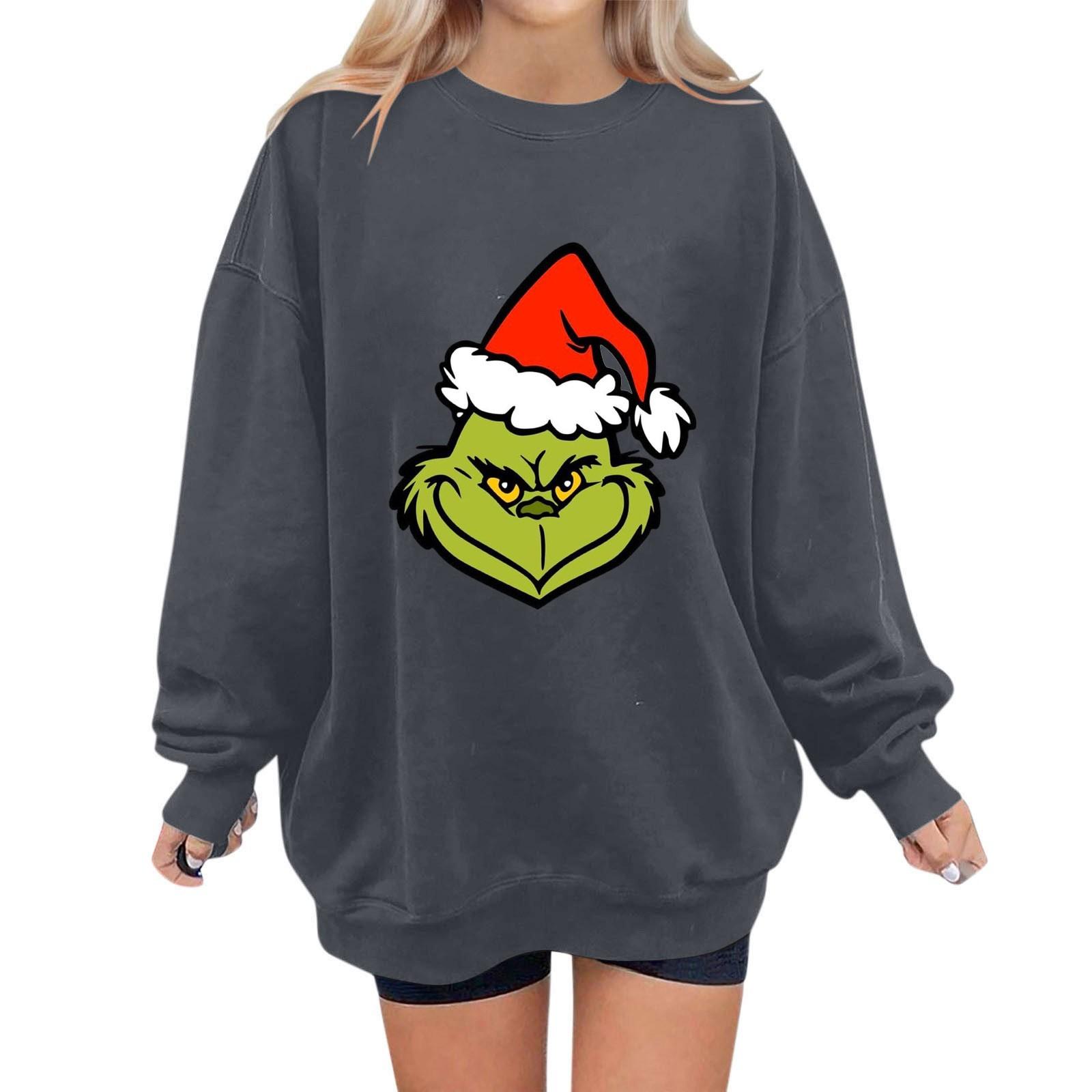 Women s Fashion Daily Versatile Casual Sweatshirts Long Sleeve Printed Top Sweatshirts XXL
