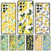 Tropical Summer Fruit Lemon Phone Case For Samsung Galaxy S24 S25 S23 S22 Ultra Note 10 20 Plus S20 S21 FE Cover