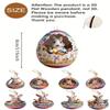 8Pcs Wooden Easter Egg Decorative Hanging Set 2D DIY Craft Easter Simulation Egg Decorative Artificial Egg Hanging Ornament