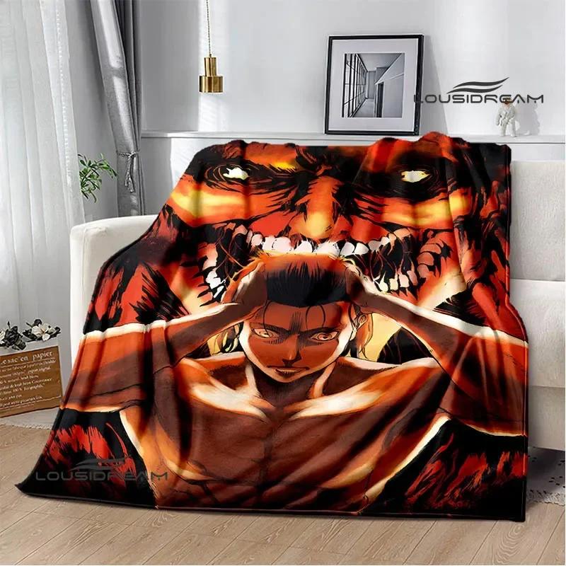 Cartoon A-Attack On Titan Printed Blankets Picnic Blanket Warm Flannel Blankets Home Bed Linings Blankets for Beds Birthday Gift