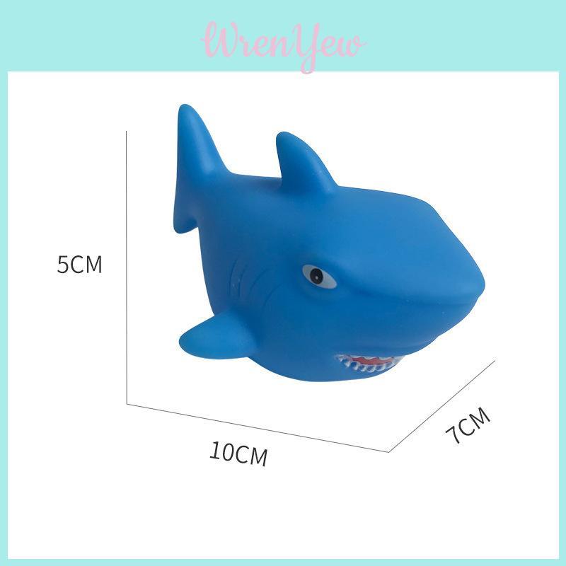 Children's Bathing Water Play Toy Cute Squeeze Cartoon Ocean Animals Shark Dolphin Clownfish