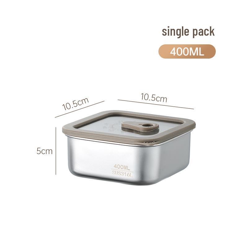 

Ланч-бокс из нержавеющей стали 316 со стеклянной крышкой для микроволновой печи, холодильника и пикника на открытом воздухе