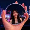 Metal Hand-held Selfie Mirror Mini Size Wide-Angle Reflection Convex Mirror Compact Silver Travel Mirror Travel Photography