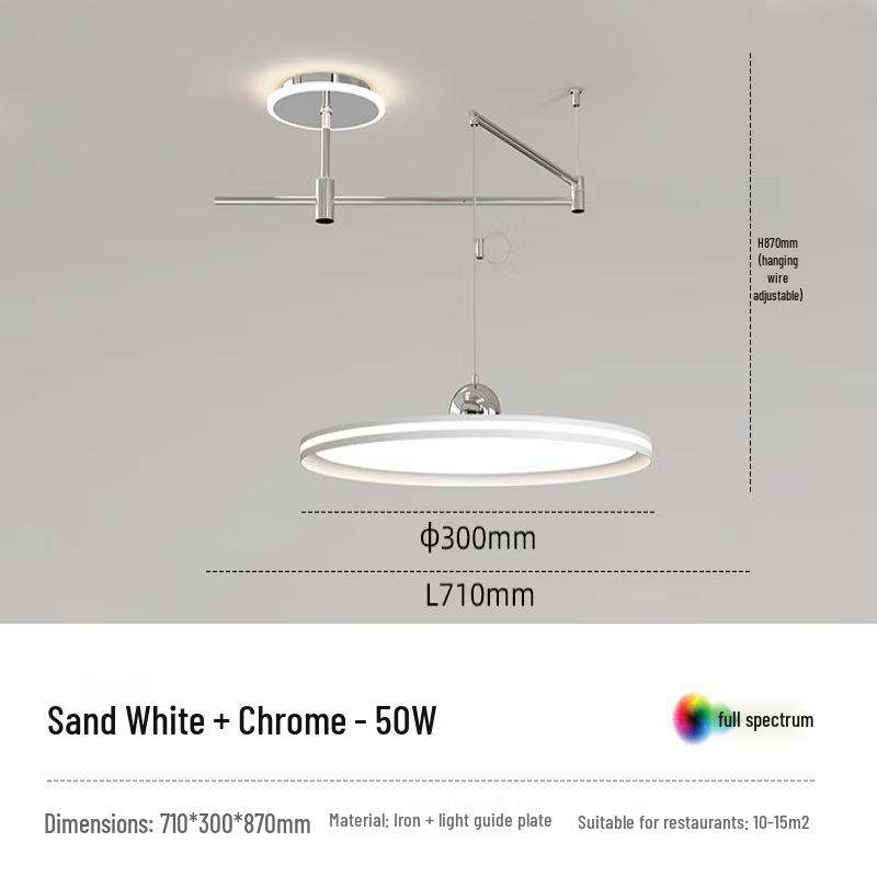 

Modern Retractable Round Dining Chandelier
