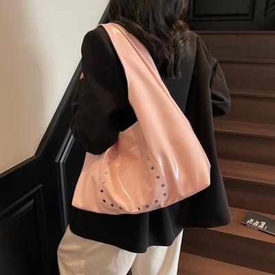 Casual Large-capacity Underarm Bag Women's 2025 New Simple and Versatile Tote Bag Soft Shoulder Bag