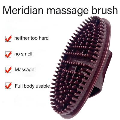 Meridiaan Massageborstel Natte Borstel Exfoliërend Gereedschap met Massagenoppen Spierpijn Verlichten Volledige Lichaamsontspanning Gemakkelijk Vast te Houden