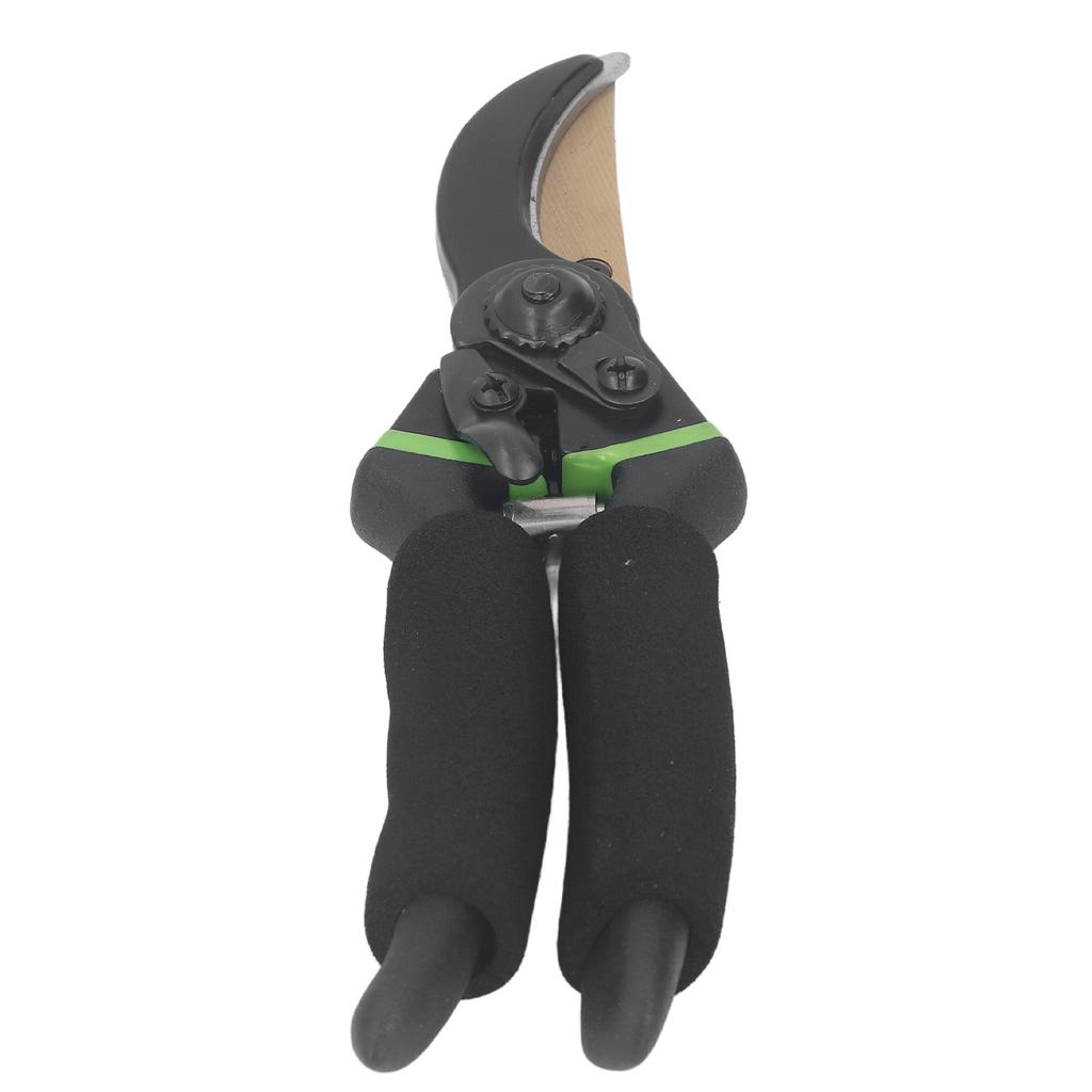 Pruning Shears Garden Professional Ti Tree Trimming Bypass Hand Pruner 8.6in Green with Sheath