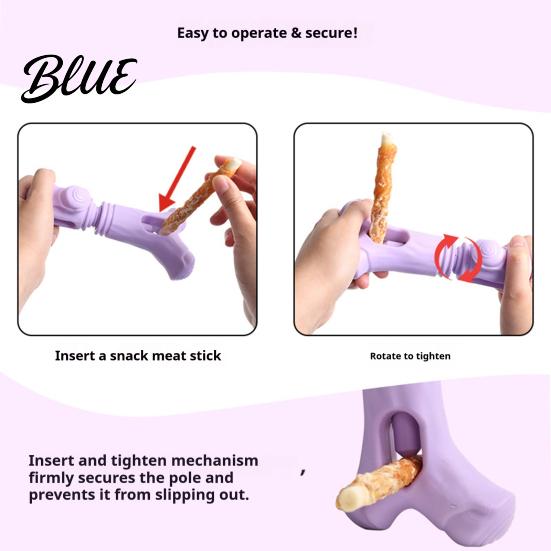 Teeth Cleaning Toys for Small Dogs Dog Treat Stick Holder Prevents Choking Rubber Chew Toy Pet Holder Branch Shape Toy And Medium Shape