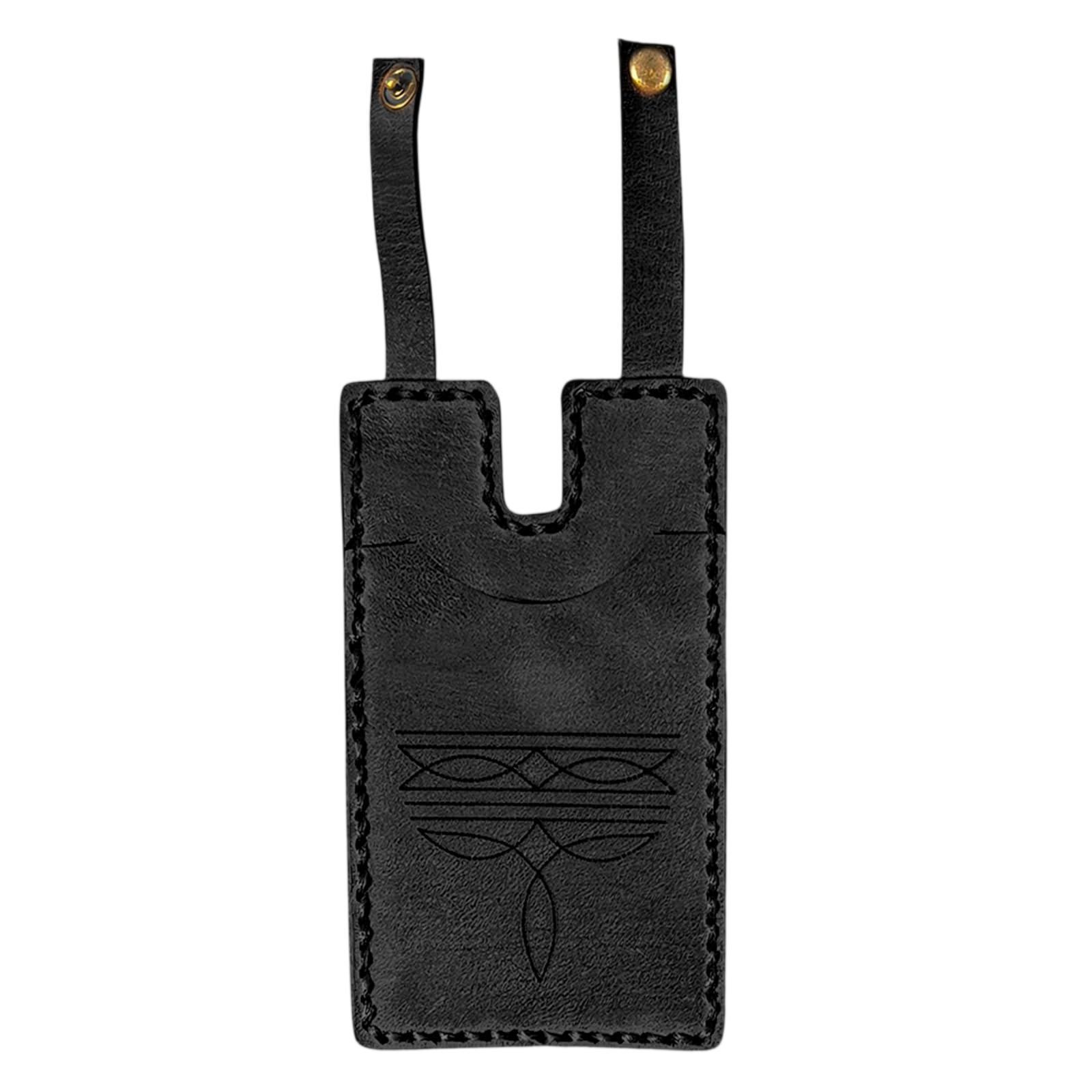 Западный кошелек-ботинок с ремешком Модный кожаный кошелек Тонкий ковбойский бумажник для мужчин и женщин One Size чёрный 1167₽