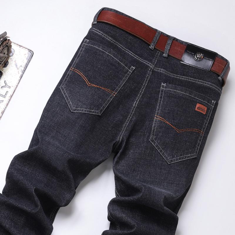 

2024 Мужские эластичные узкие прямые джинсы — повседневная одежда для весны и лета 40