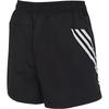 Adidas Breathable Mesh Stripe Casual Shorts Women Bottoms Black JC8650