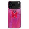 For iPhone 17 Pro Max Case TPU PC Tempered Glass Pattern Printing Phone Back Cover