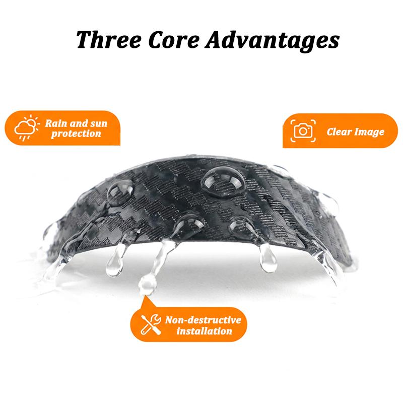 Self-adhesive Car Reversing Camera Rain Cover Waterproof Protective Car Camera Cover in-vehicle Camera Sun Shade Rain Shield